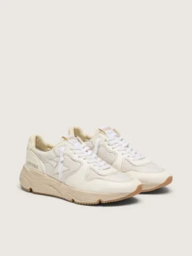 Herr Running Sole i mesh och vit nappa