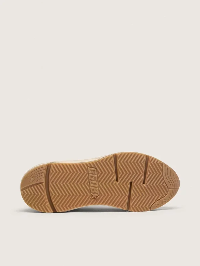 Herr Running Sole i mesh och vit nappa
