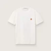 Herr-T-shirt med tryck på ryggen