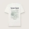 Herr-T-shirt med tryck på ryggen