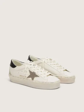 Hi Star med Swarovski-kristallstjärna och svart läderflik på hälen