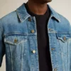 Jeansjacka för herr med medium tvätt