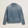 Jeansjacka för herr med medium tvätt