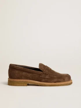 Jerry-Loafers för damer i duvgrått mocka