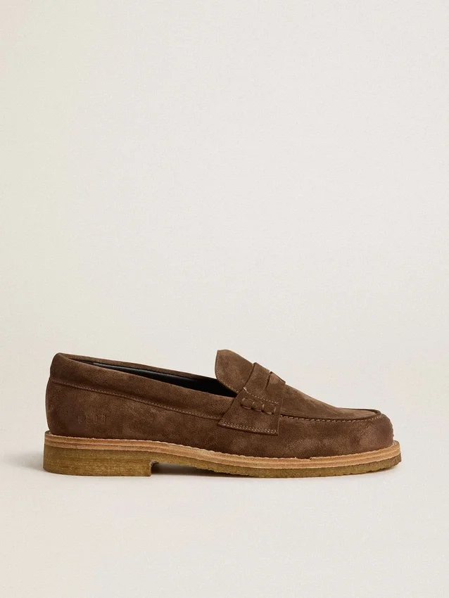 Jerry-Loafers för damer i duvgrått mocka