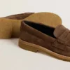 Jerry-Loafers för damer i duvgrått mocka