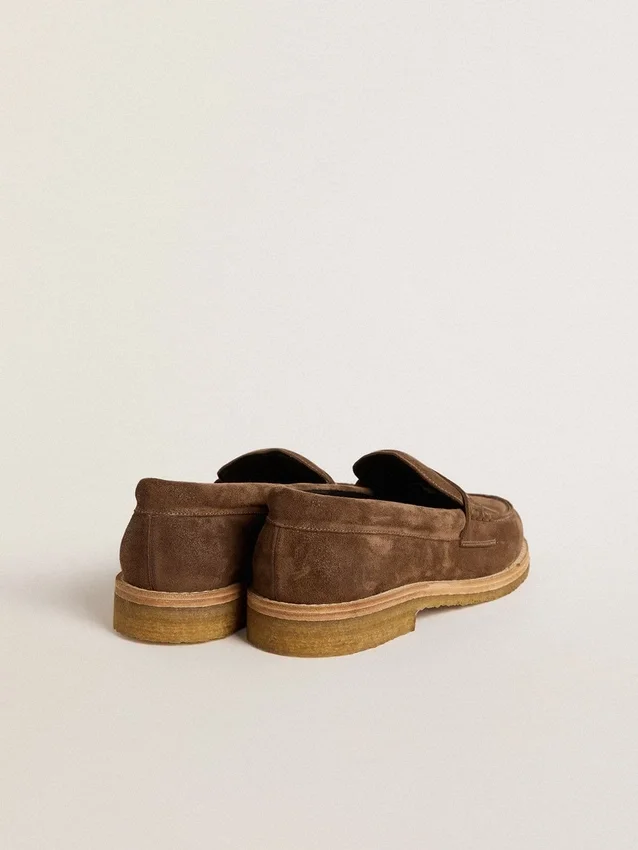 Jerry-Loafers för damer i duvgrått mocka