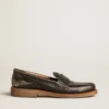 Jerry-Loafers för herr i svart läder