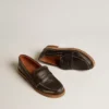 Jerry-Loafers för herr i svart läder