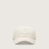 Journey-baseballkeps i vit bomullstwill med patch och golden goose-broderi