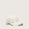 Journey-baseballkeps i vit bomullstwill med patch och golden goose-broderi