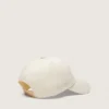 Journey-baseballkeps i vit bomullstwill med patch och golden goose-broderi