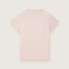 Journey-T-shirt för flickor i rosa bomullsjersey med digitalt tryck av maskoten