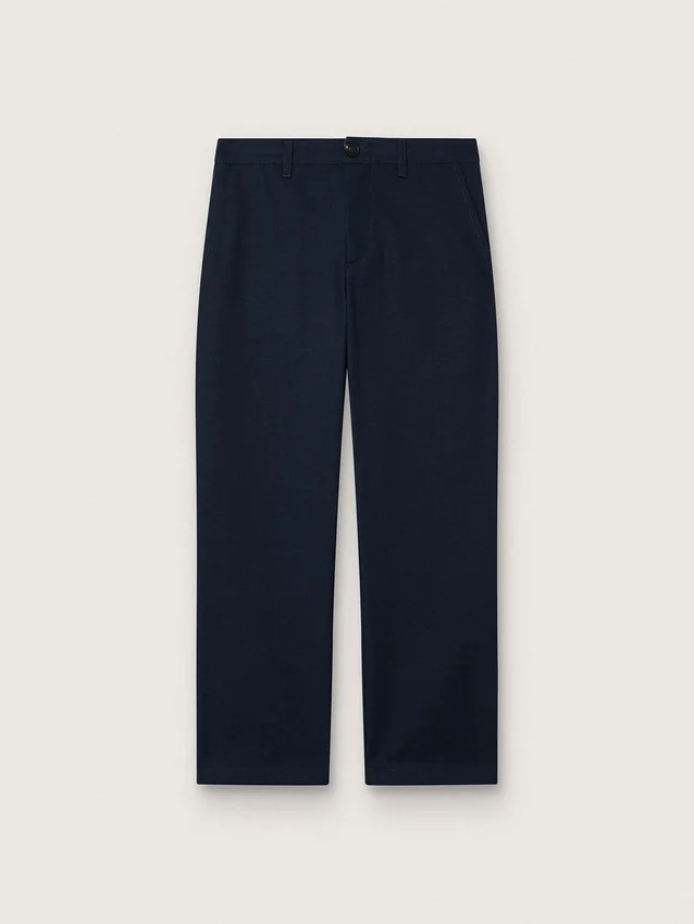 Journey unisex-chinos i blå bomullscanvas med broderad logotyp