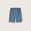 Journey unisex-shorts i ljusblå bomullschambray med broderad logotyp