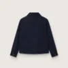 Journey unisex-skjorta i blå bomullscanvas med broderad logotyp