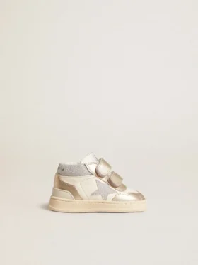 June Junior i nappa och insatser av metalliskt läder med glitterstjärna