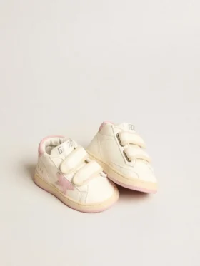 June Junior i nappaläder med stjärna och hälflik i gammalt rosa mocka