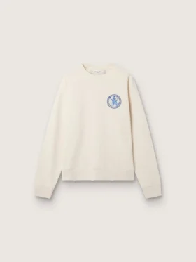 Krämfärgad LTD-tröja med broderad patch