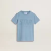 Ljusblå T-shirt för pojkar med tryck