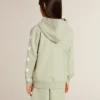 Ljusgrön sweatshirt med dragkedja