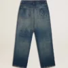 Löst sittande jeans för män i mediumtvätt för det kinesiska nyåret