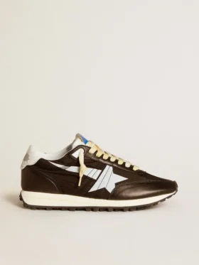 Marathon för damer med svart ovandel i nylon och vit stjärna