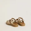 Maxime Junior-sandaler i guldfärgat läder