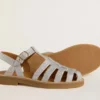 Maxime Junior-sandaler i silver med mikroglimmer