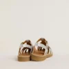Maxime Junior-sandaler i silver med mikroglimmer