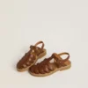 Maxime Young-sandaler i brunt läder
