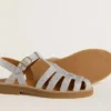 Maxime Young-sandaler i silver med mikroglimmer