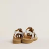 Maxime Young-sandaler i silver med mikroglimmer