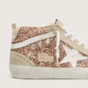 Mid Star för damer med rosa glitter