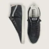Mid Star för herr i nubuck med svart läderstjärna och silverdetalj