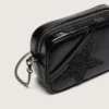 Mini Star Bag i svart läder med stjärna i Swarovski-kristall