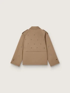 Oversized trenchcoat för dam med kristaller