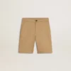 Pojkar shorts i beige bomull