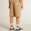 Pojkar shorts i beige bomull