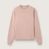 Puderrosa sweatshirt med omvänt logo på ryggen – Jersey Capsule