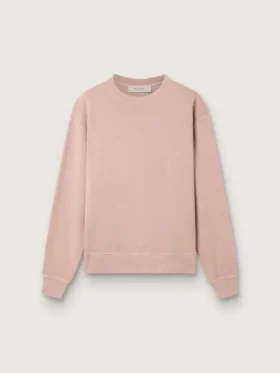Puderrosa sweatshirt med omvänt logo på ryggen – Jersey Capsule