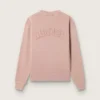 Puderrosa sweatshirt med omvänt logo på ryggen – Jersey Capsule