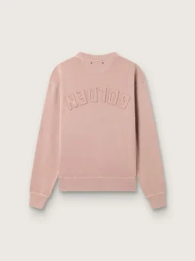 Puderrosa sweatshirt med omvänt logo på ryggen – Jersey Capsule
