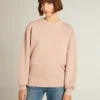Puderrosa sweatshirt med omvänt logo på ryggen – Jersey Capsule