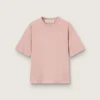 Puderrosa T-shirt med omvänt logo på ryggen – Jersey Capsule