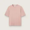 Puderrosa T-shirt med omvänt logo på ryggen – Jersey Capsule