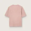 Puderrosa T-shirt med omvänt logo på ryggen – Jersey Capsule