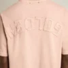 Puderrosa T-shirt med omvänt logo på ryggen – Jersey Capsule