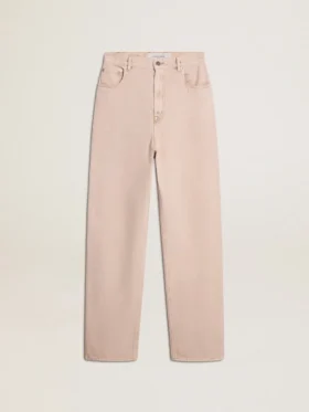 Rosa jeans för dam