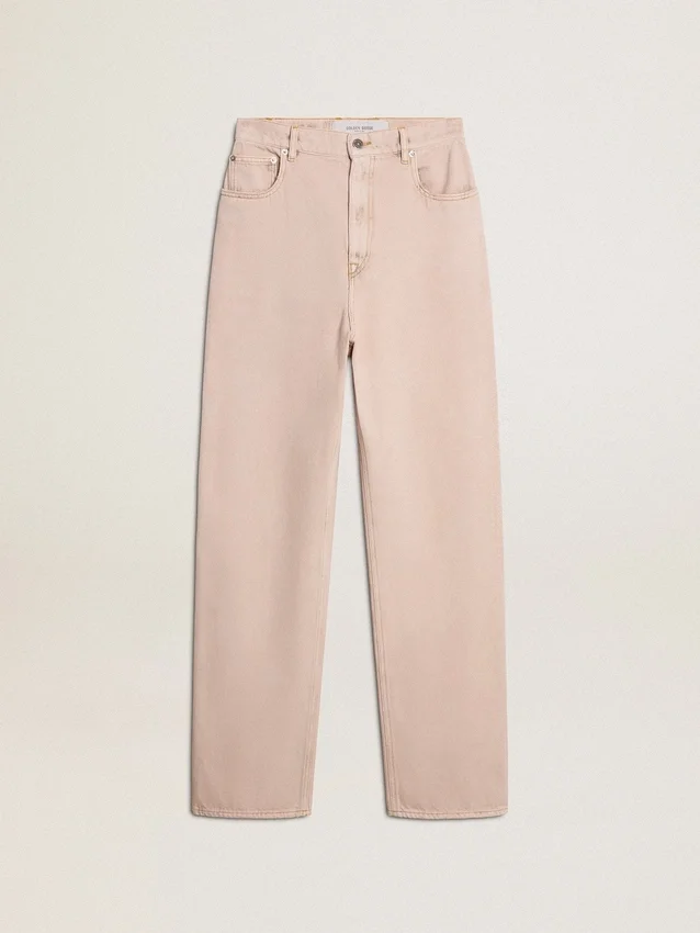 Rosa jeans för dam